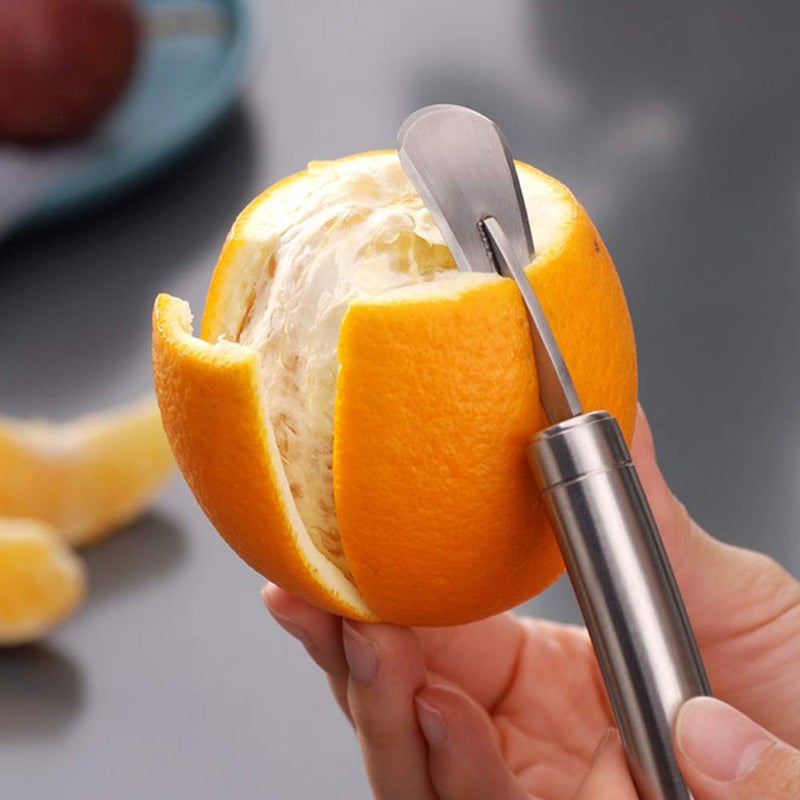 BENEKIY Orange Citrus Peelers Stainless Steel Slicer Cutter Peeler Remover Opener Humanized Design Curved Handle Fruit Tools Kitchen Gadget - Image 5